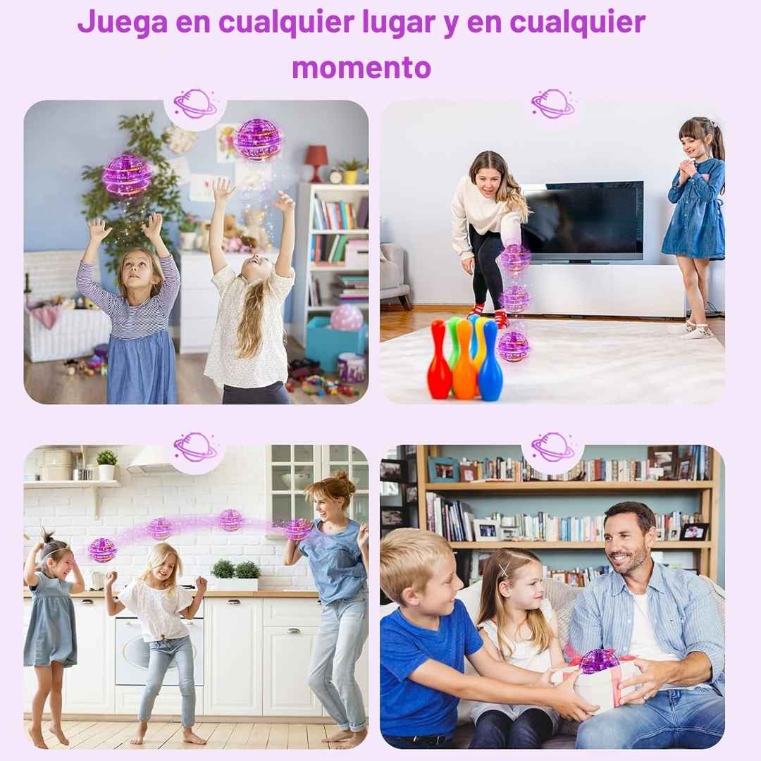 Pelota voladora magica giratoria