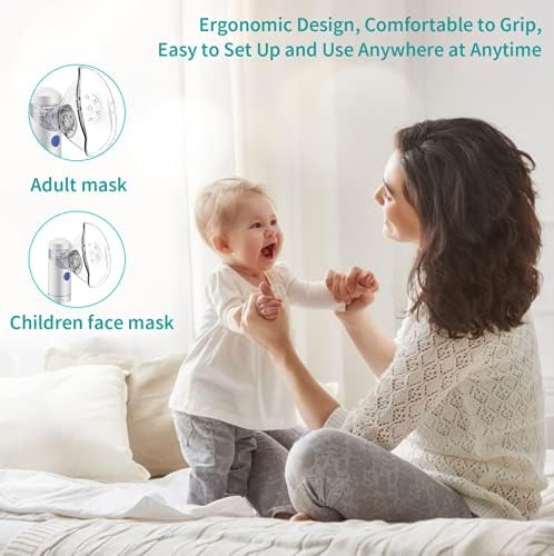 NEBULIZADOR ULTRASONICO PORTATIL SILENCIOSO ADULTOS Y NIÑOS