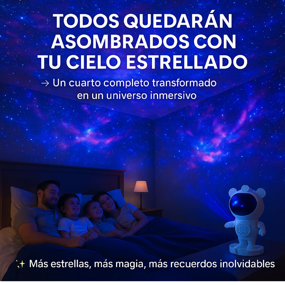 PROYECTOR DE ASTRONAUTA CON BOCINA BLUETOOTH