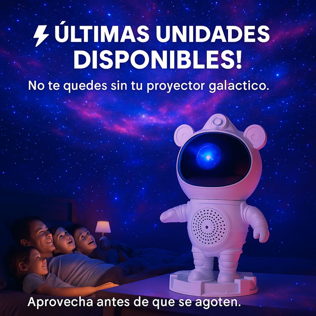 PROYECTOR DE ASTRONAUTA CON BOCINA BLUETOOTH