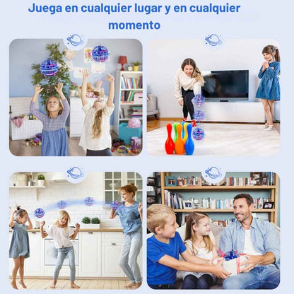 Pelota voladora magica giratoria