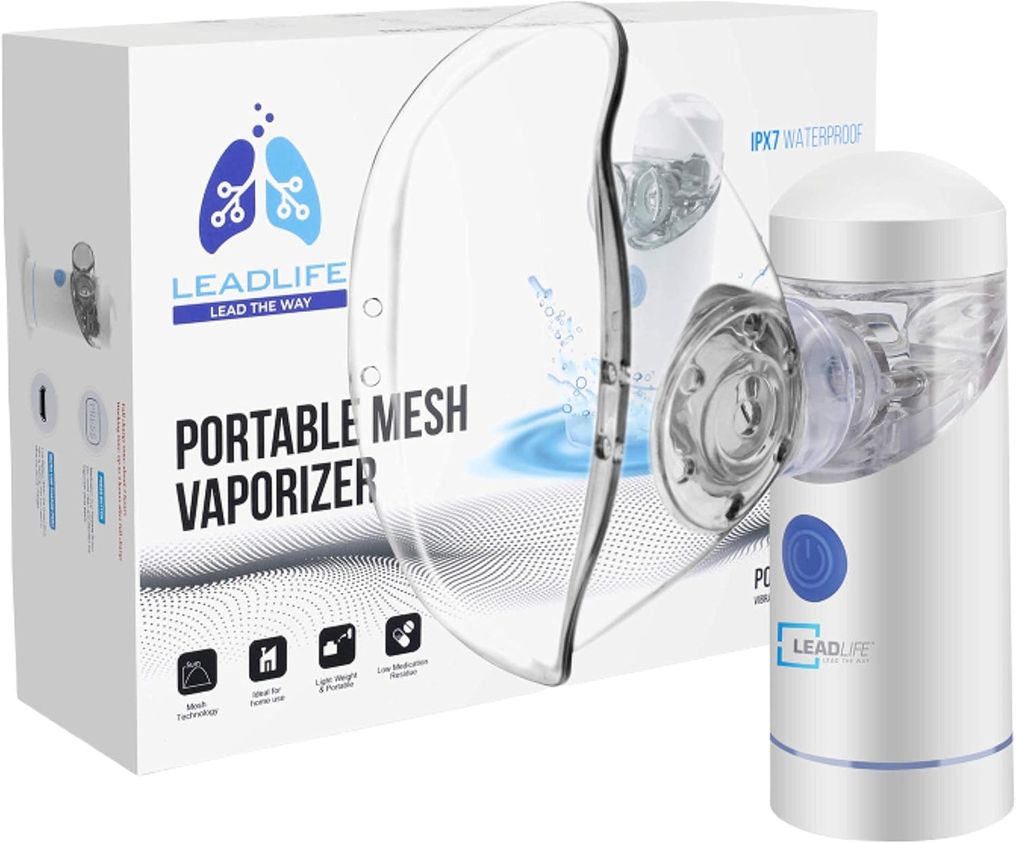 NEBULIZADOR ULTRASONICO PORTATIL SILENCIOSO ADULTOS Y NIÑOS