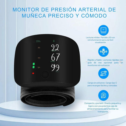 Monitor de Presión Arterial de Muñeca