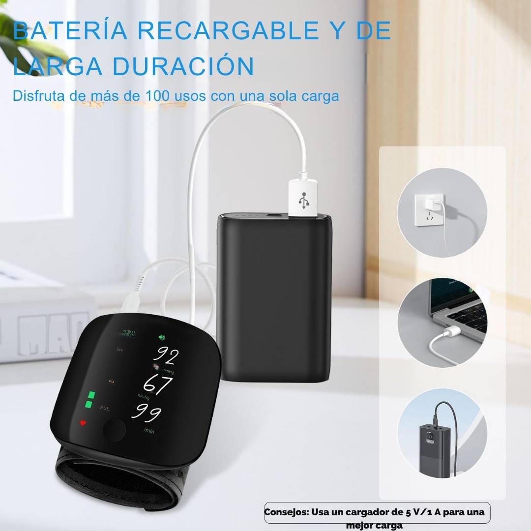 Monitor de Presión Arterial de Muñeca